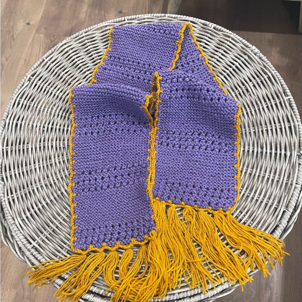 Purple and Yellow Kids Scarf